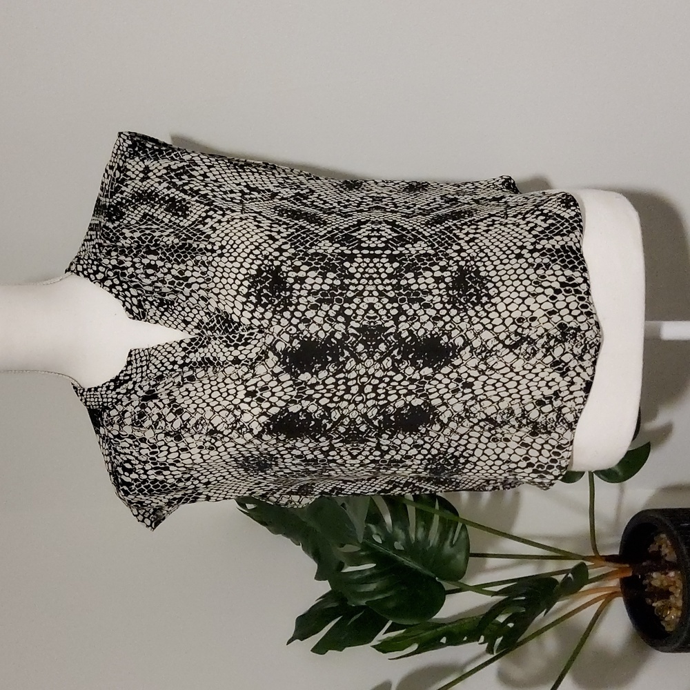 Parker Silk Python Print Blouse - image 1